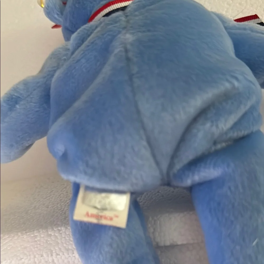 Ty Blue Teddy BearAmerican Flag - Picture 6 of 8